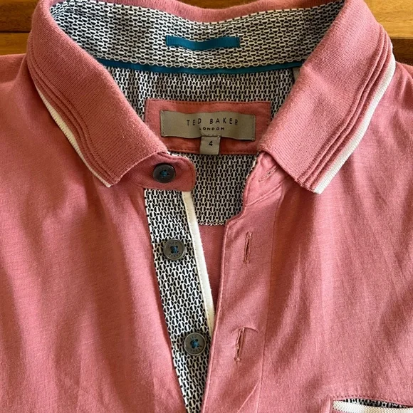 Ted Baker London Men's Derry Slim Fit Polo Shirt 4 or L - Picture 4 of 9